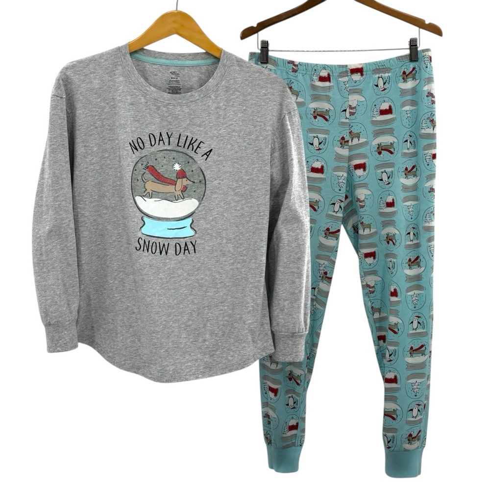 NWT Secret Treasures Dachshund Snow Day Pajama Set M 8–10